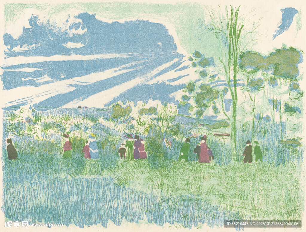 田野勞作場(chǎng)景