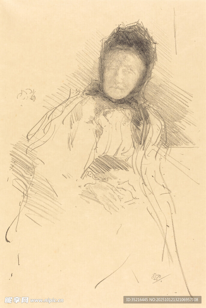 女子素描畫像