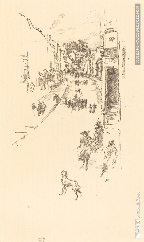 古代市井生活場景圖