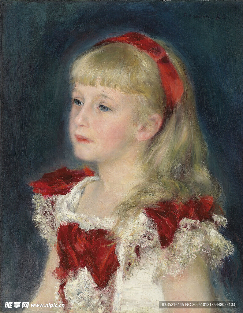 穿紅裙的金發(fā)小女孩