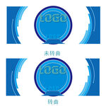 藍(lán)色圓形LOGO設(shè)計(jì)樣式