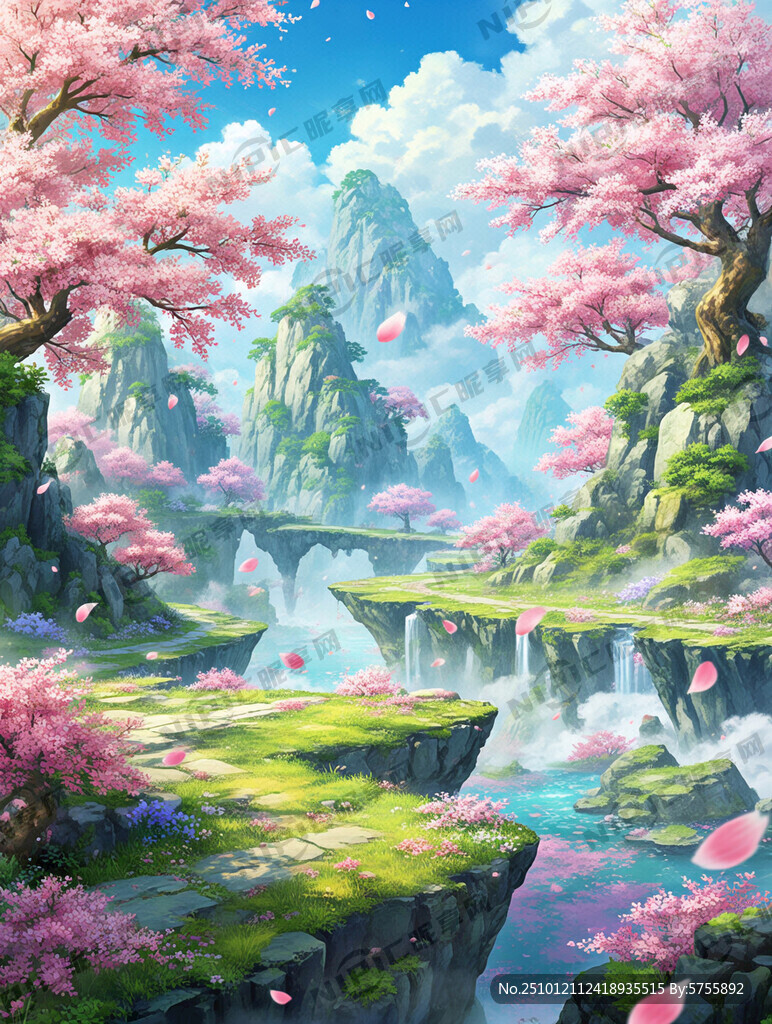 游戲夢幻唯美新中式風景 超高清