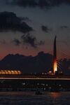 夜幕下的城市地標(biāo)建筑