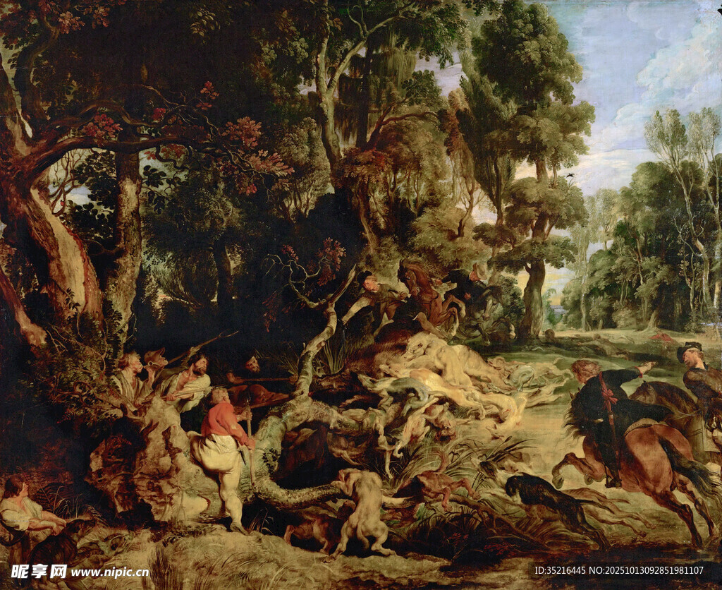 古典戰(zhàn)爭場景油畫