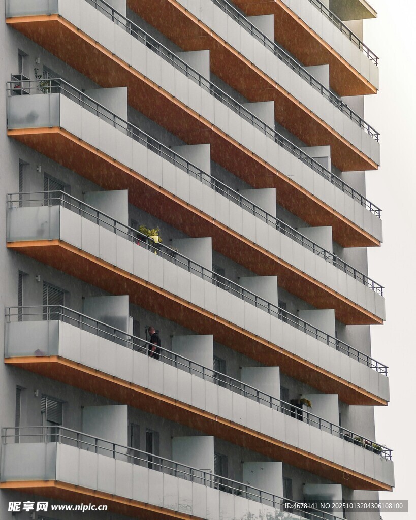 現(xiàn)代高層公寓建筑外觀