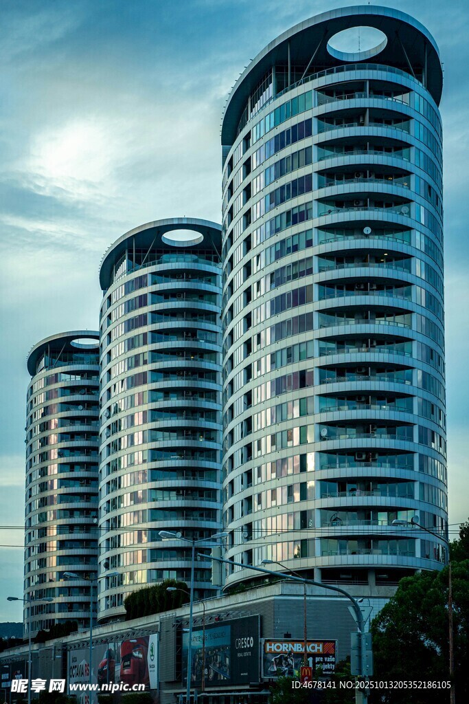 現(xiàn)代高層住宅建筑群