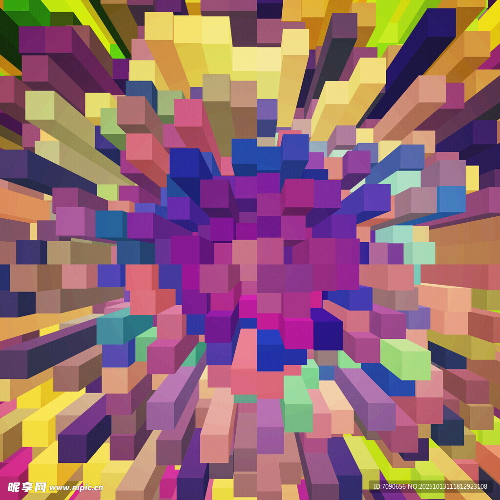 絢麗多彩的像素藝術(shù)圖案