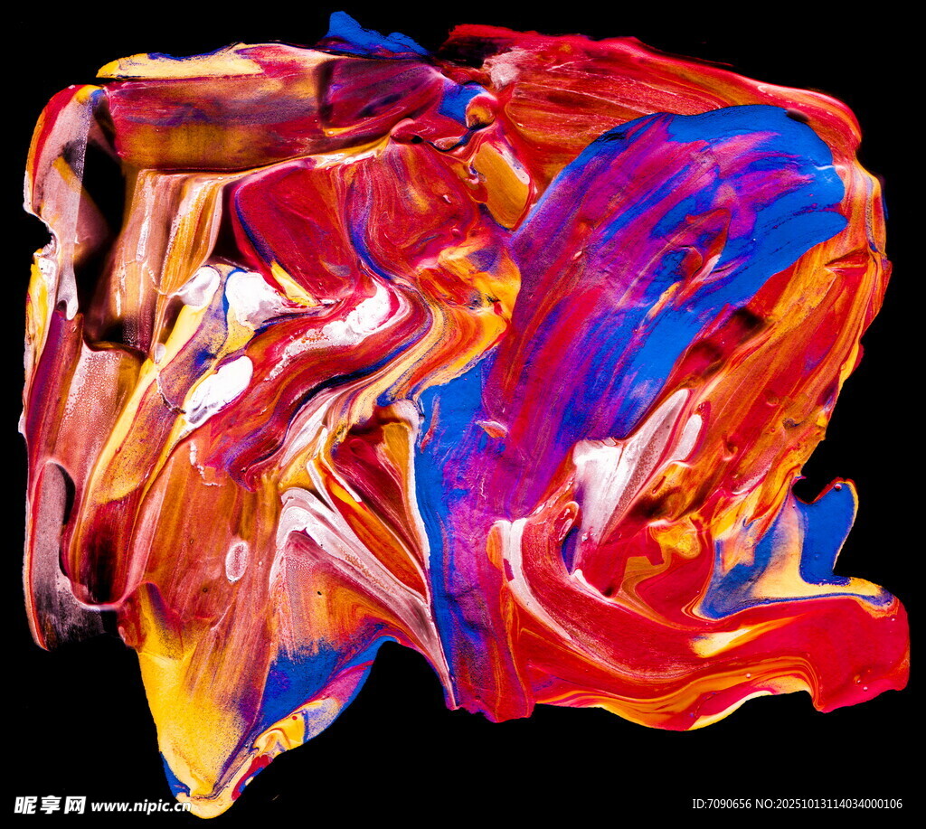 抽象絢麗色彩藝術(shù)畫作