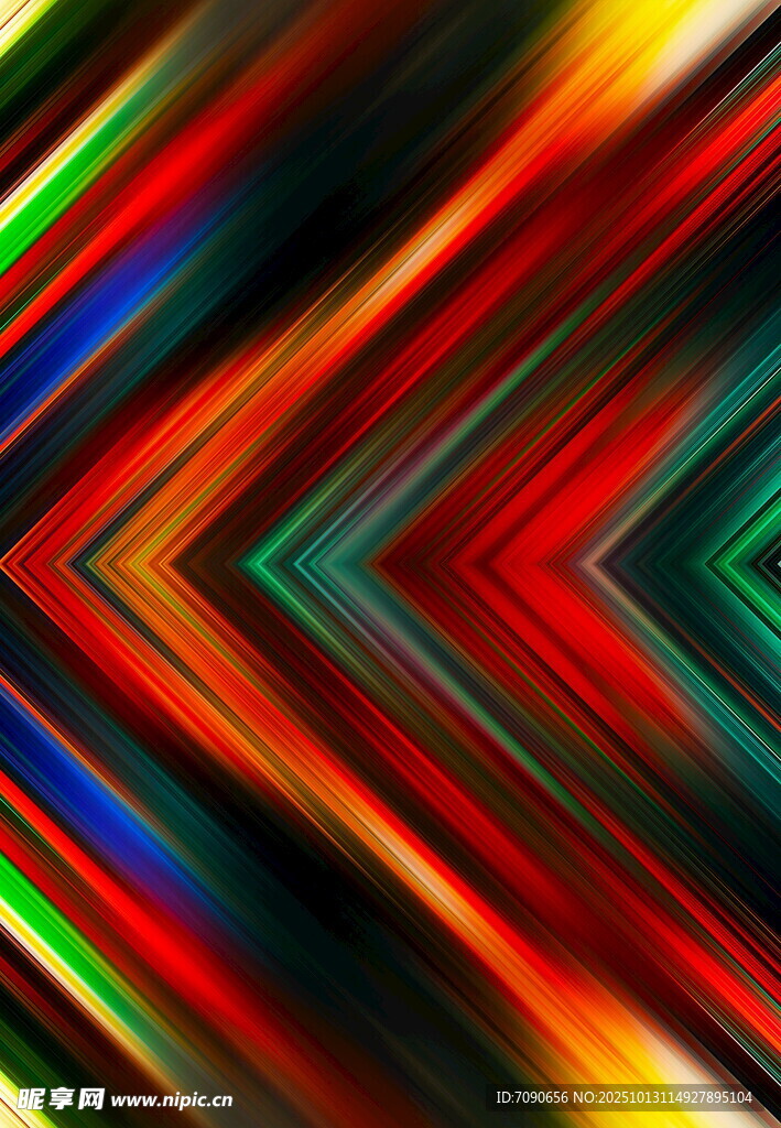 炫彩動感幾何線條背景