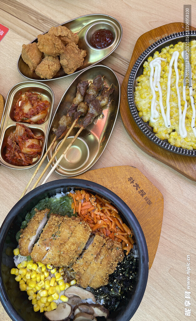 多樣美味韓餐美食組合