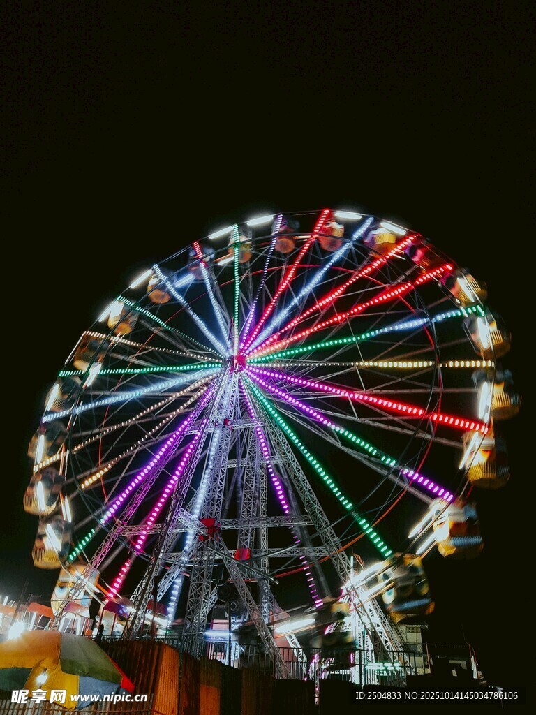 璀璨摩天輪夜景