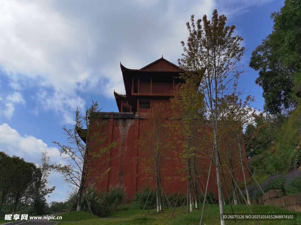 古色古香的中式樓閣建筑