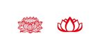蓮花線(xiàn)條印章  