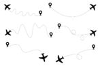 飛機(jī)航線軌跡 