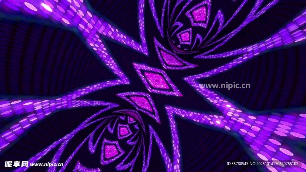 紫色動感炫彩幾何圖案