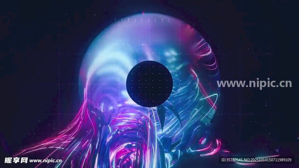 夢幻炫彩抽象光盤圖案