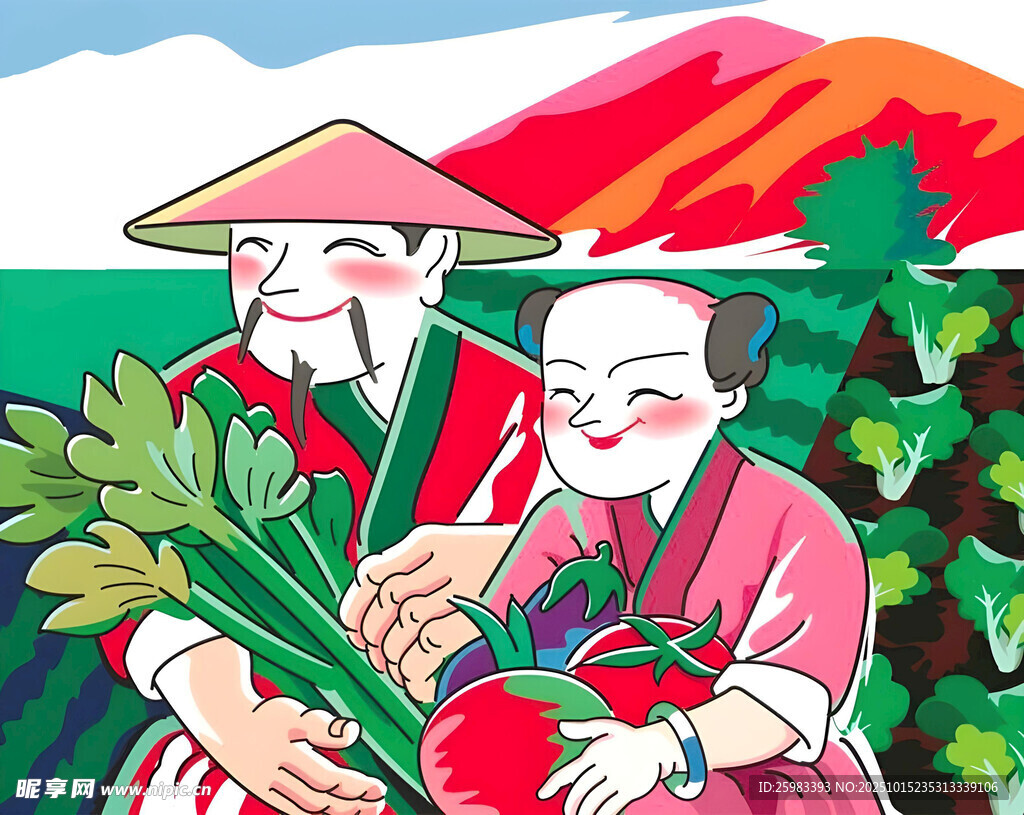農(nóng)民豐收笑開顏