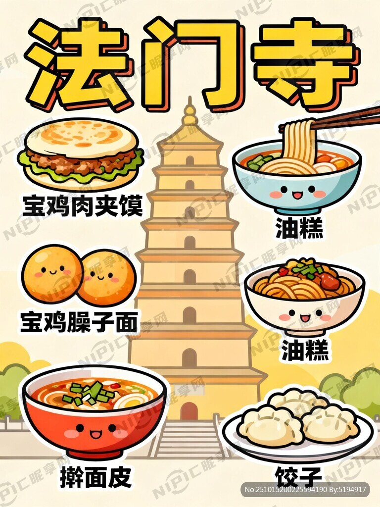 寶雞肉夾饃、寶雞臊子面  油糕