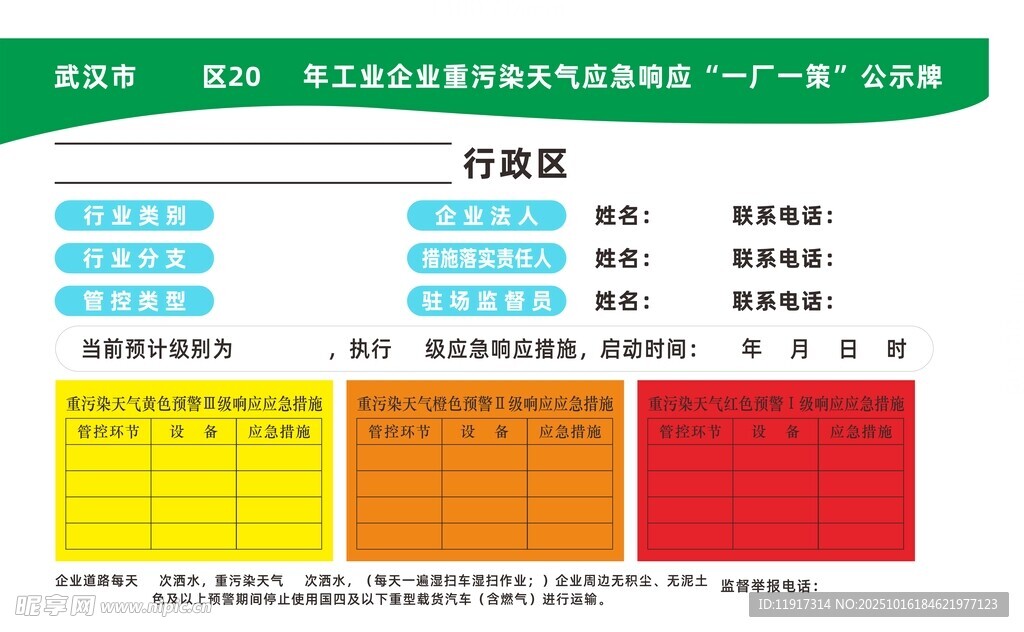 一廠一策公示牌