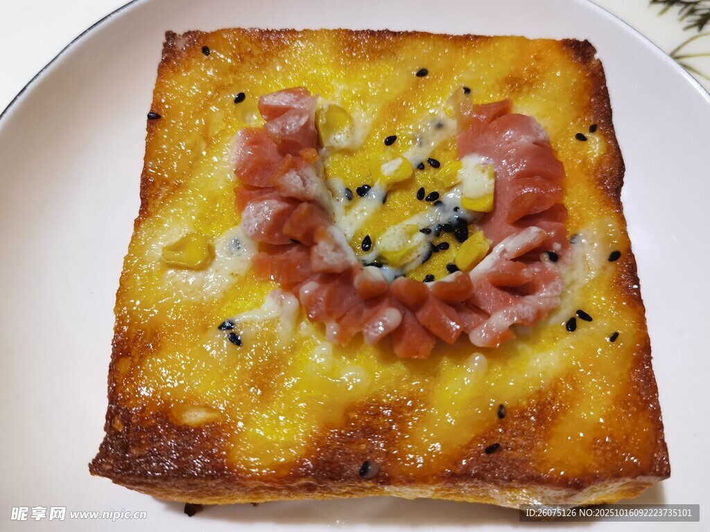 火腿芝士烤吐司