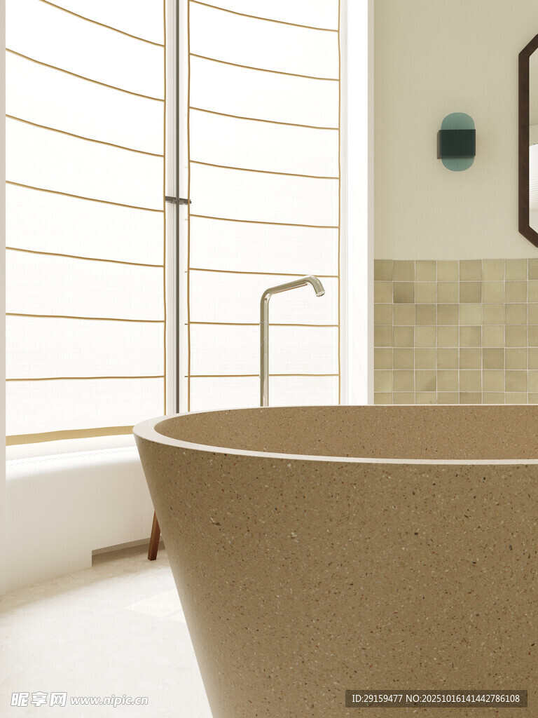 簡(jiǎn)約現(xiàn)代風(fēng)格獨(dú)立式浴缸