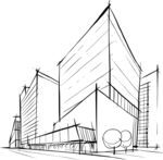 現(xiàn)代建筑手繪圖