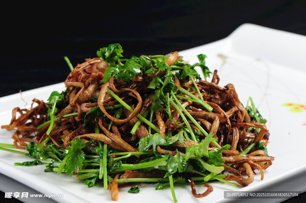 涼拌野菜豆腐絲