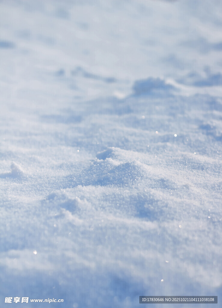 冬日雪景純凈潔白的雪面