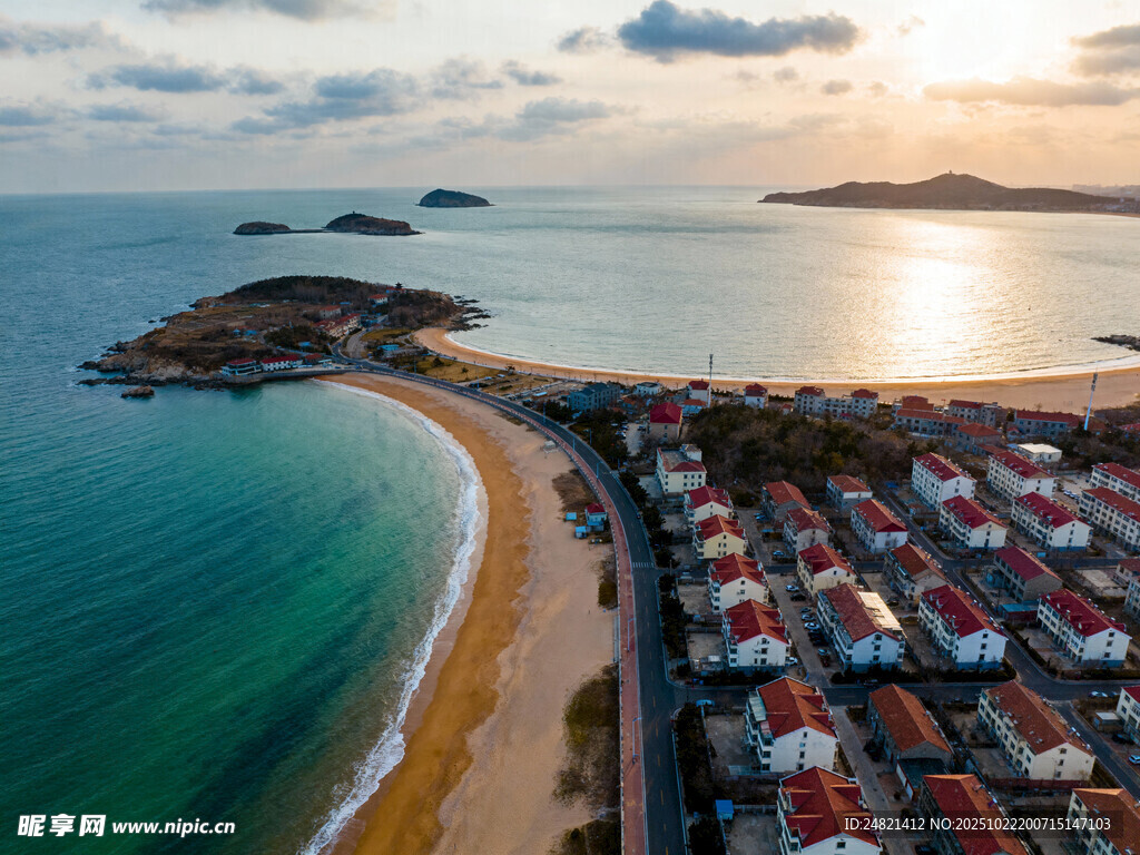海濱小鎮(zhèn)美麗風光