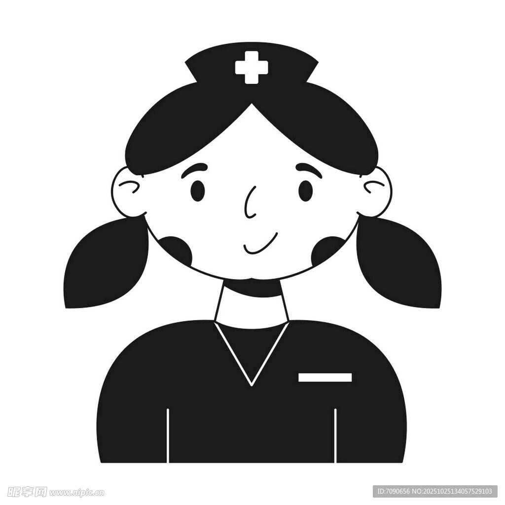 可愛(ài)護(hù)士卡通形象