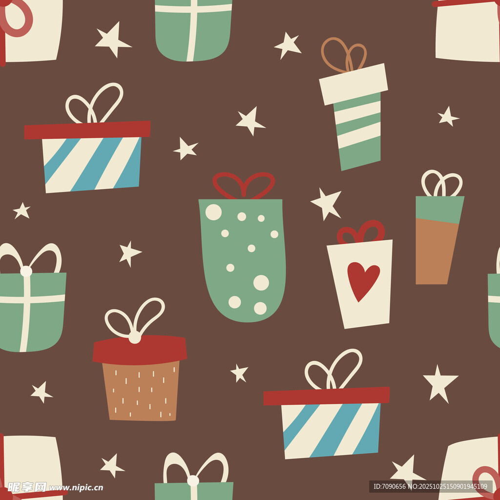 節(jié)日禮物圖案背景設(shè)計