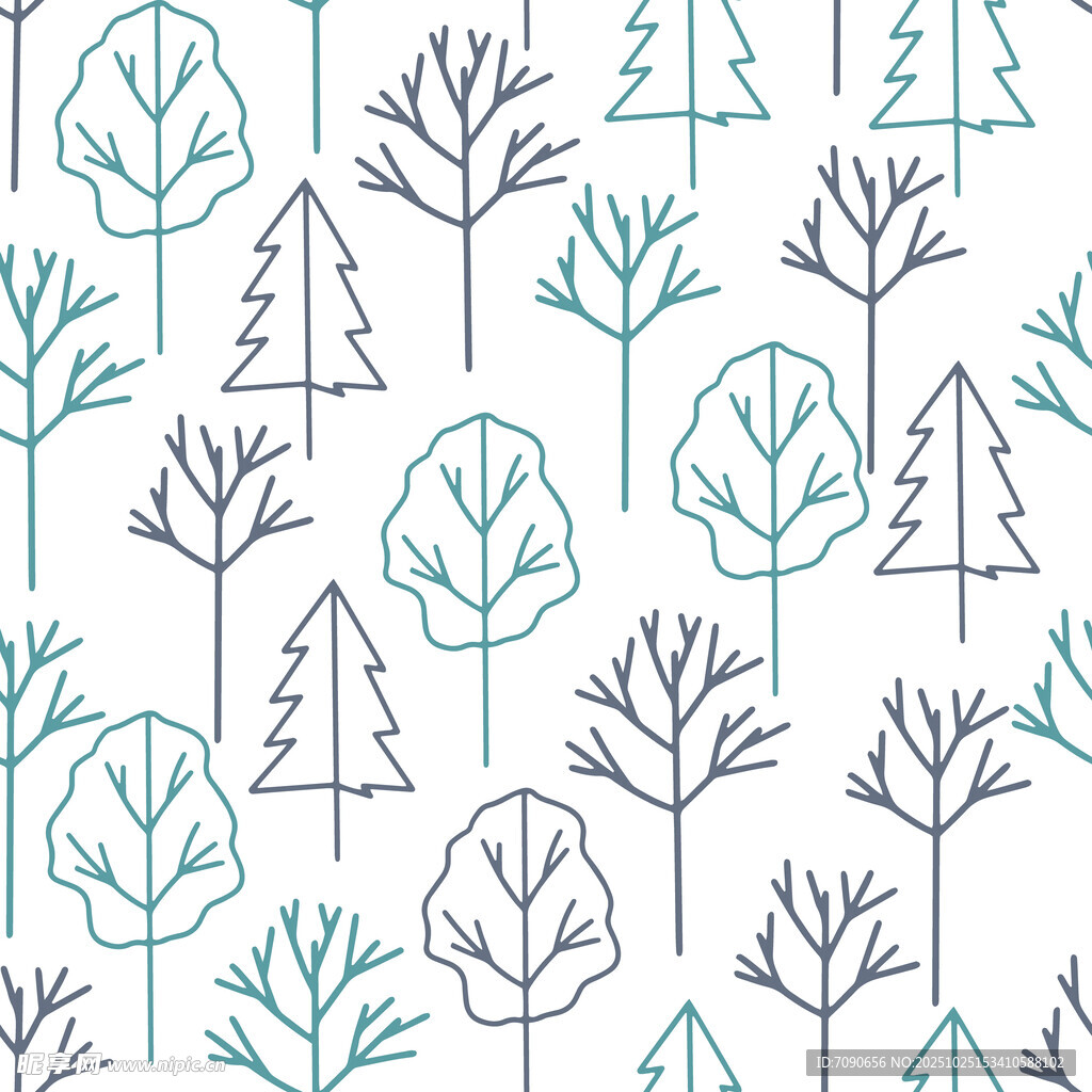 簡約樹木圖案背景