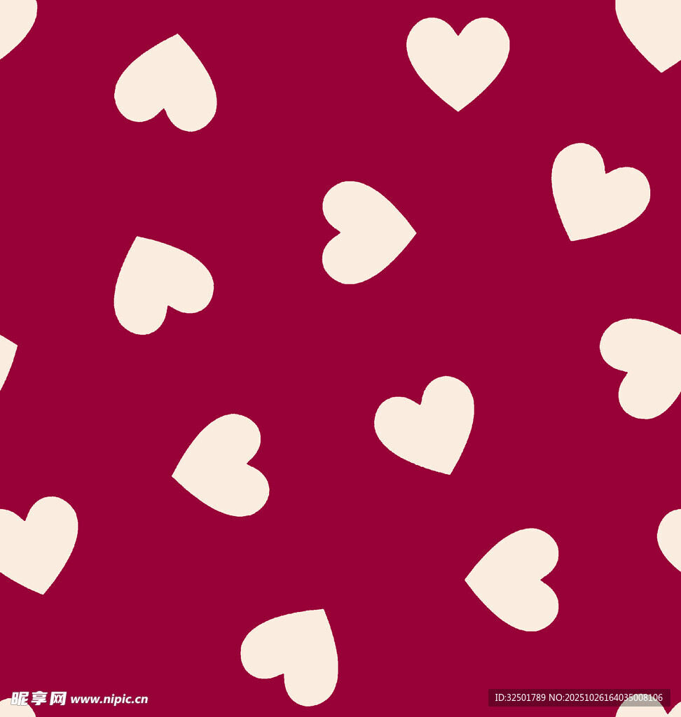 紅色背景白色愛心圖案
