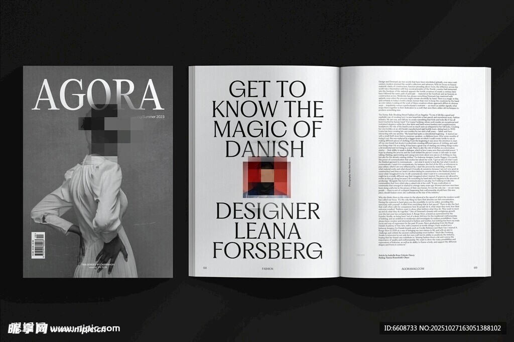 時(shí)尚雜志內(nèi)頁(yè)展示