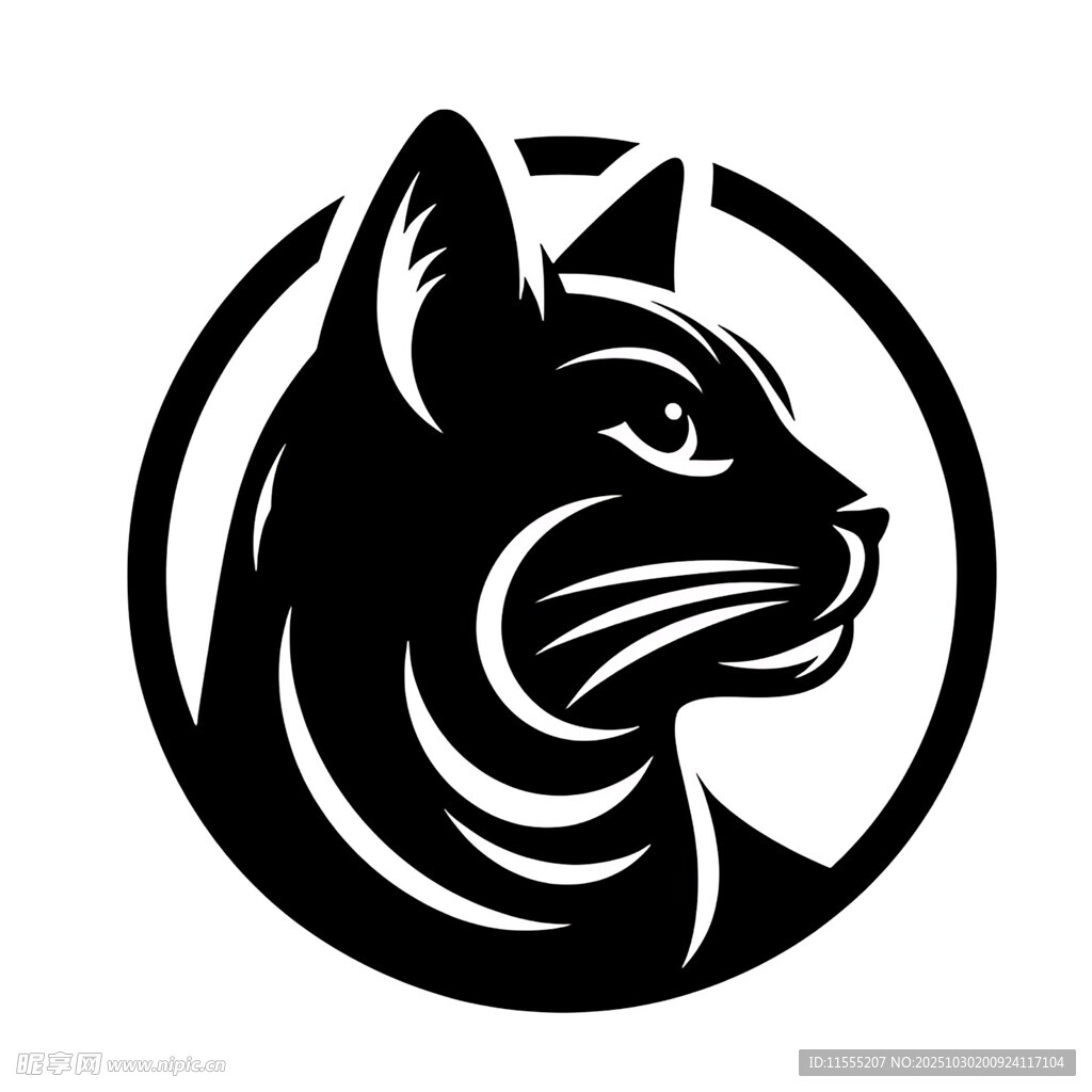 黑貓輪廓標(biāo)志