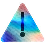 彩色三角警示感嘆號圖標(biāo)