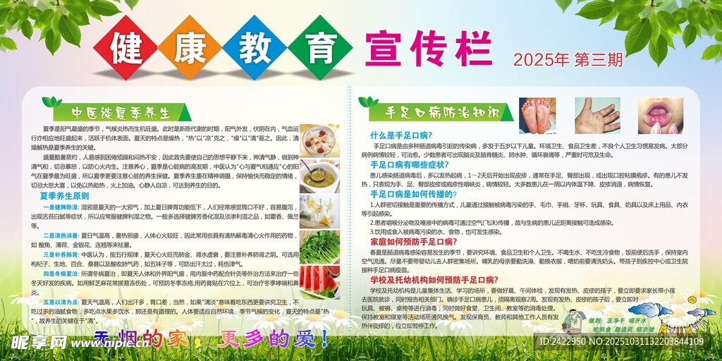 健康教育宣傳欄海報