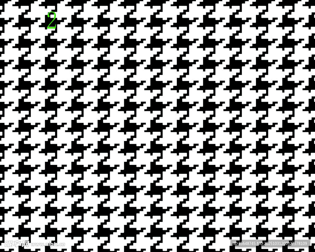 黑白千鳥格紋圖案