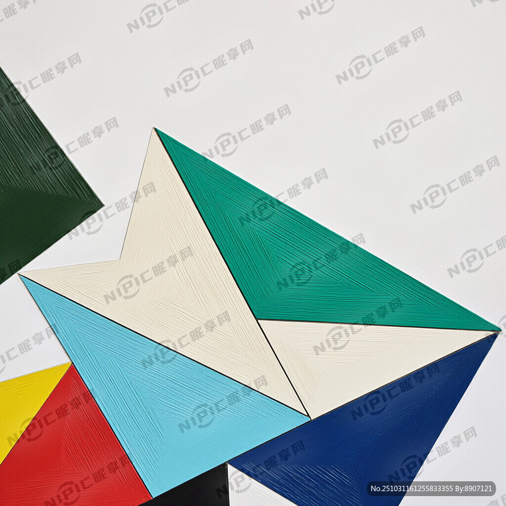 不規(guī)則幾何圖形墻面  三角形