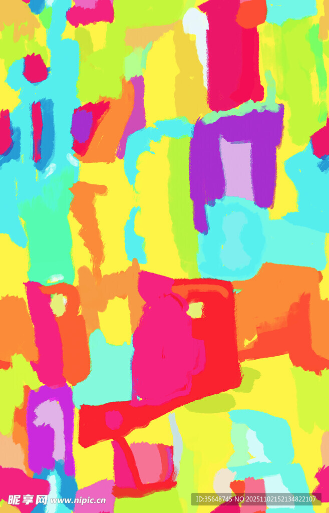 多彩幾何色塊抽象藝術(shù)圖