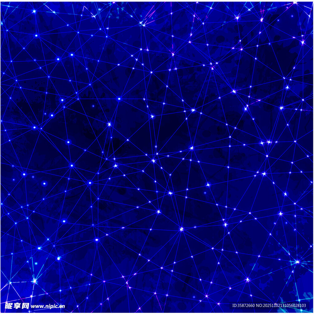 夢幻藍(lán)色星空背景圖