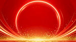 紅色炫光圓形背景素材