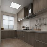 現(xiàn)代簡約風(fēng)開放式廚房空間