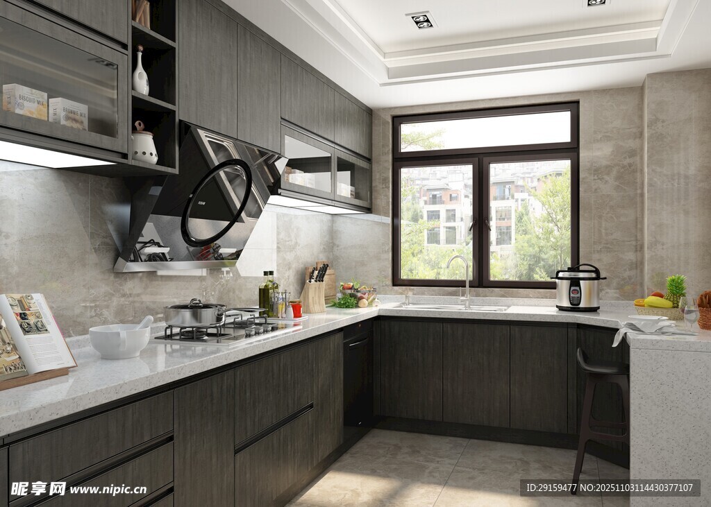 現(xiàn)代簡(jiǎn)約風(fēng)格的時(shí)尚廚房