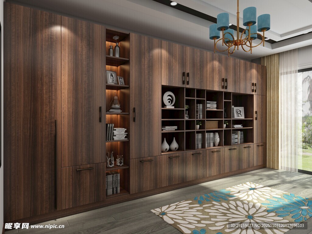 現(xiàn)代風格木質(zhì)客廳儲物柜