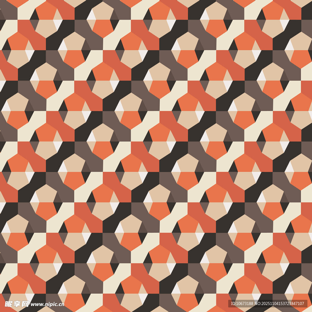 幾何圖案橙色棕色背景紋理