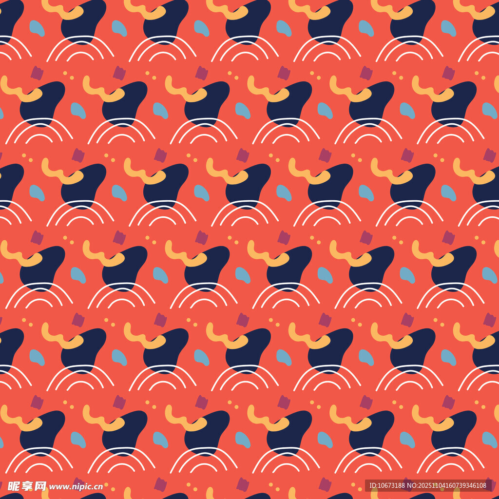 中式傳統(tǒng)海浪飛鳥圖案