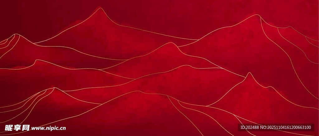紅色線條抽象背景圖案