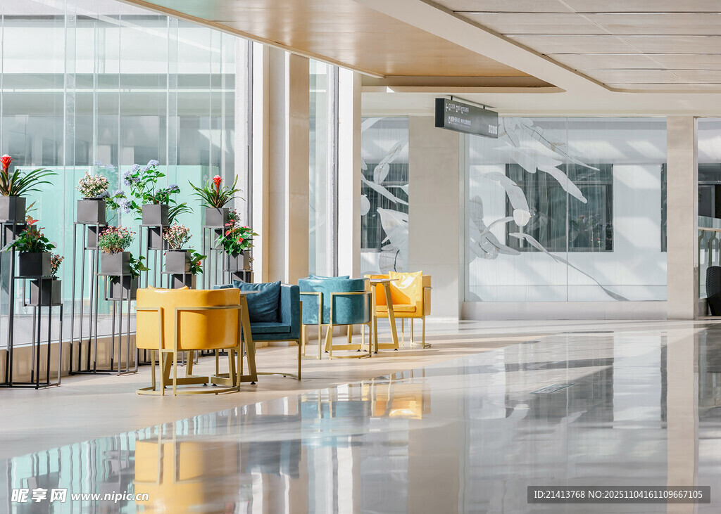 現(xiàn)代風(fēng)格大廳休閑座椅區(qū)