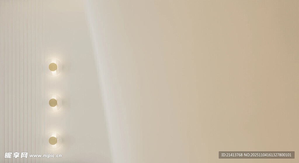 簡(jiǎn)約墻面燈光裝飾效果